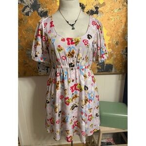 NWT Hot Topic Secret Society Cute Animals Baby Doll Dress XL